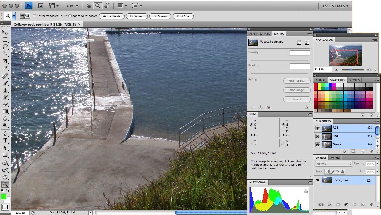 Adobe Photoshop CS4 for Mac Workspace (2008)